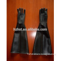 High quanlity Industrial black long rubber Sandblast gloves